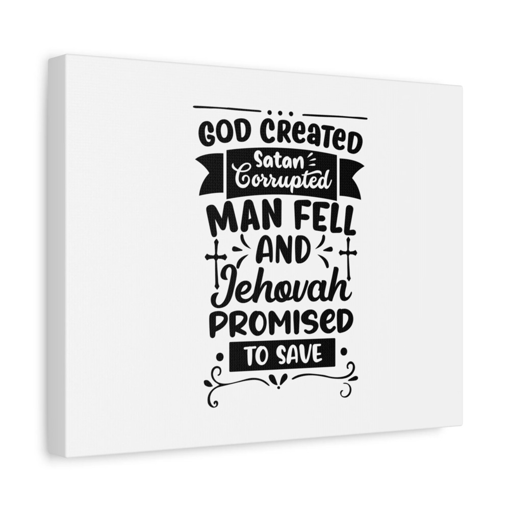 Scripture Canvas Promised To Save Psalm 116:8 Christian Wall Art Bible Verse